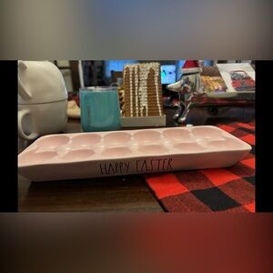 Pink 'Happy Easter' Egg Tray (Rae Dunn)